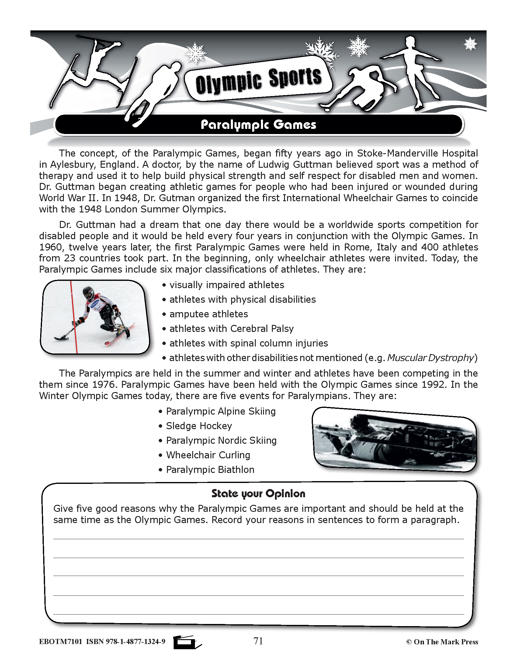 The 2022 Beijing Winter Olympics Grade 4-8