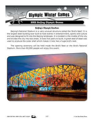 The 2022 Beijing Winter Olympics Grade 4-8