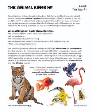 Animals: Student Reading Information & Worksheets Grades 3+