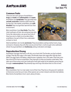 Amphibians Activities & Fast Fact Reading Folder Grades 3+