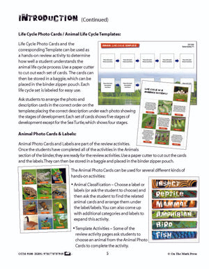 Animal Photo Activity Cards & Classification Labels Grades 3+