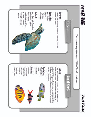 10 Life Biome Full Color Mini-Posters Grades 3+