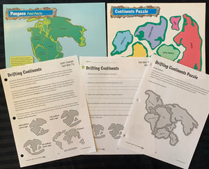 Drifting Continents Activities & Fast Fact Mini-Poster Grades 4+