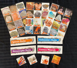 Earth Science 72 Photo Activity Cards & Classification Labels Grades 4+