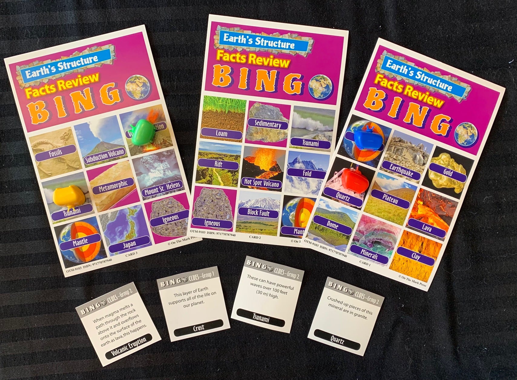 Earth's Crust Bingo Game Grades 4+