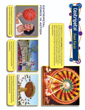 Centripetal Force Activity Pages & Mini Poster Grades 4+