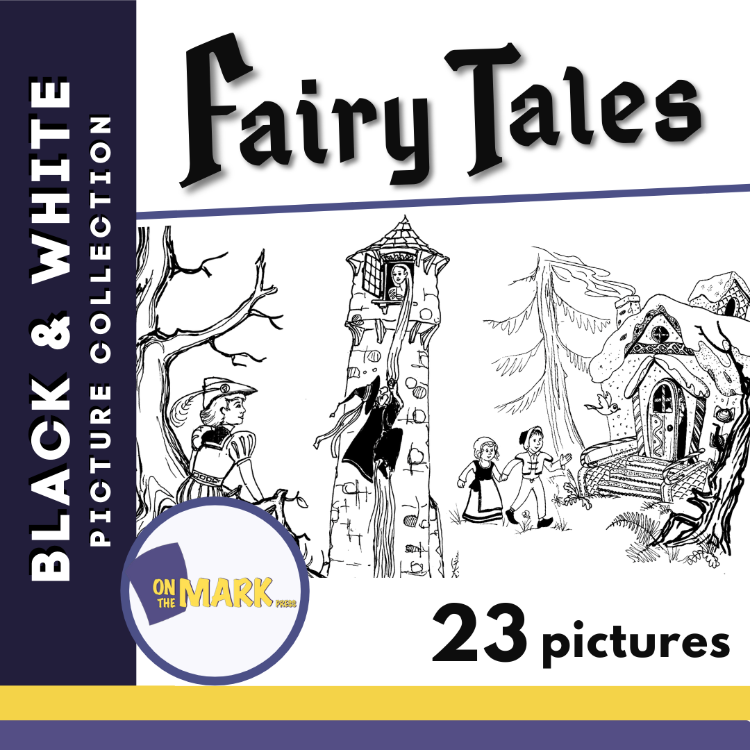 Fairy Tales Black & White Picture Collection Grade K-8