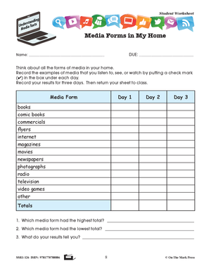 Introducing Media Forms Gr. 2-3 Lesson and Activities