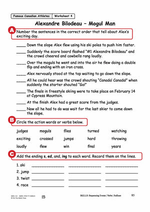 Alexandre Bilodeau - Mogul Man Reading Lesson Grades 2-3