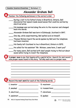 Alexander Graham Bell - Telephone  Reading Lesson Grades 3-4