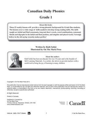 Canadian Daily Phonics Grade 1  | Consonants | Vowels | Blends