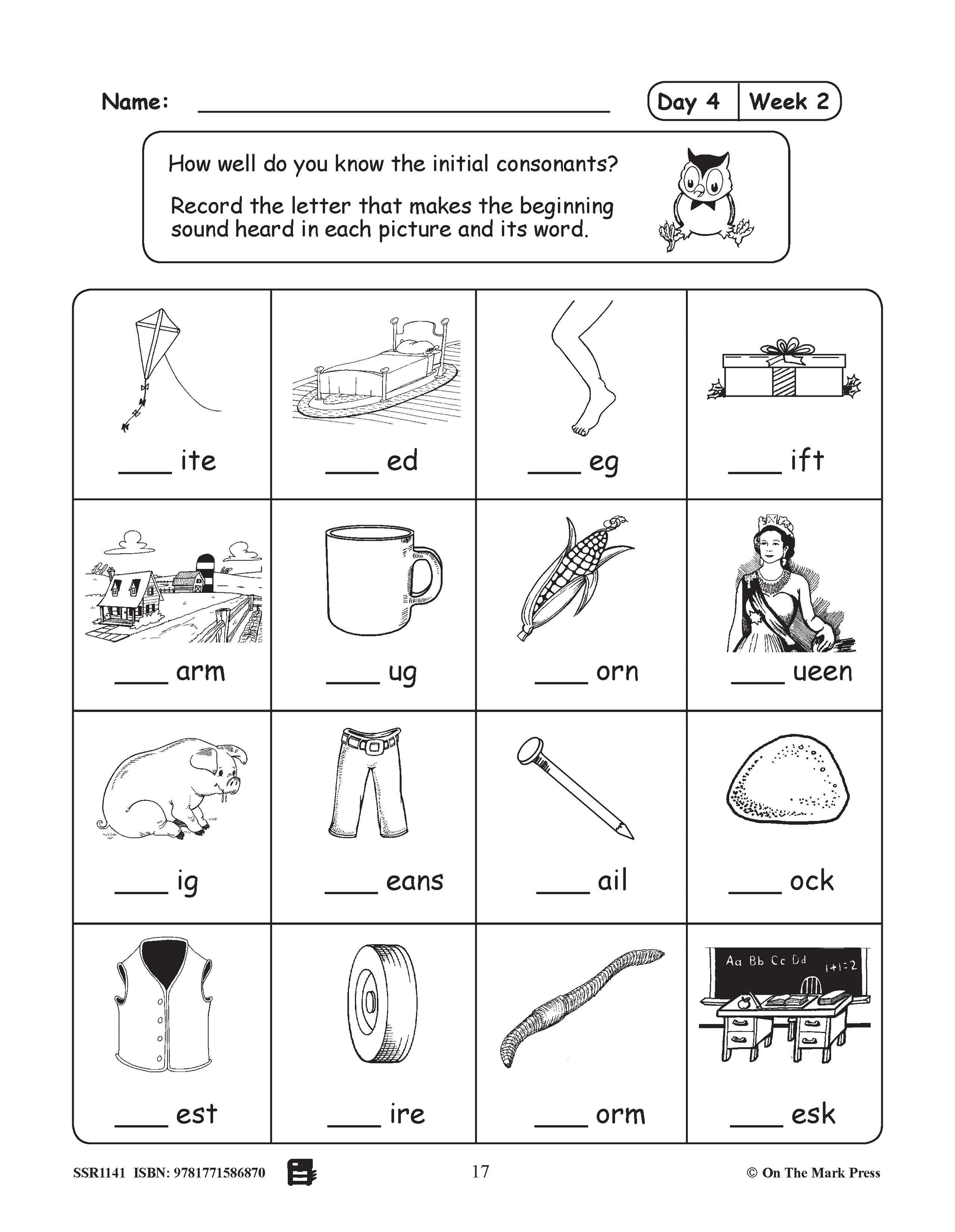 Canadian Daily Phonics Worksheets Gr 2 | Daily Phonics | Consonants | Vowels | Blends | Digraph