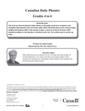 Canadian Daily Phonics Grades 4-6 Strengthen Phonics and Word Attack Skills
