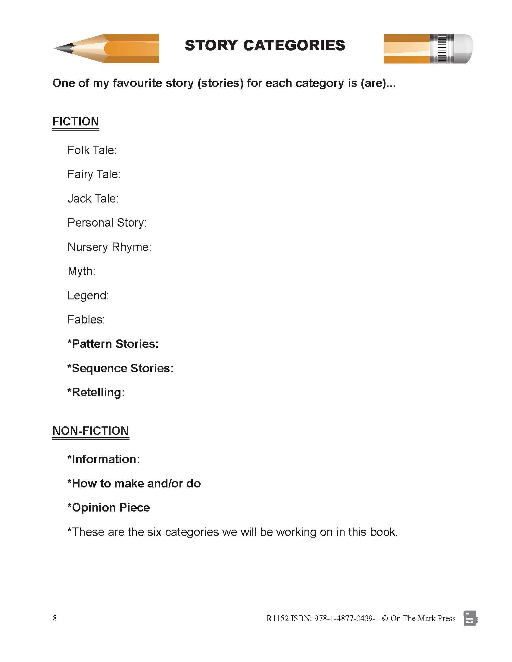 Story Writing - Canadian Writing Series Grades 1-3