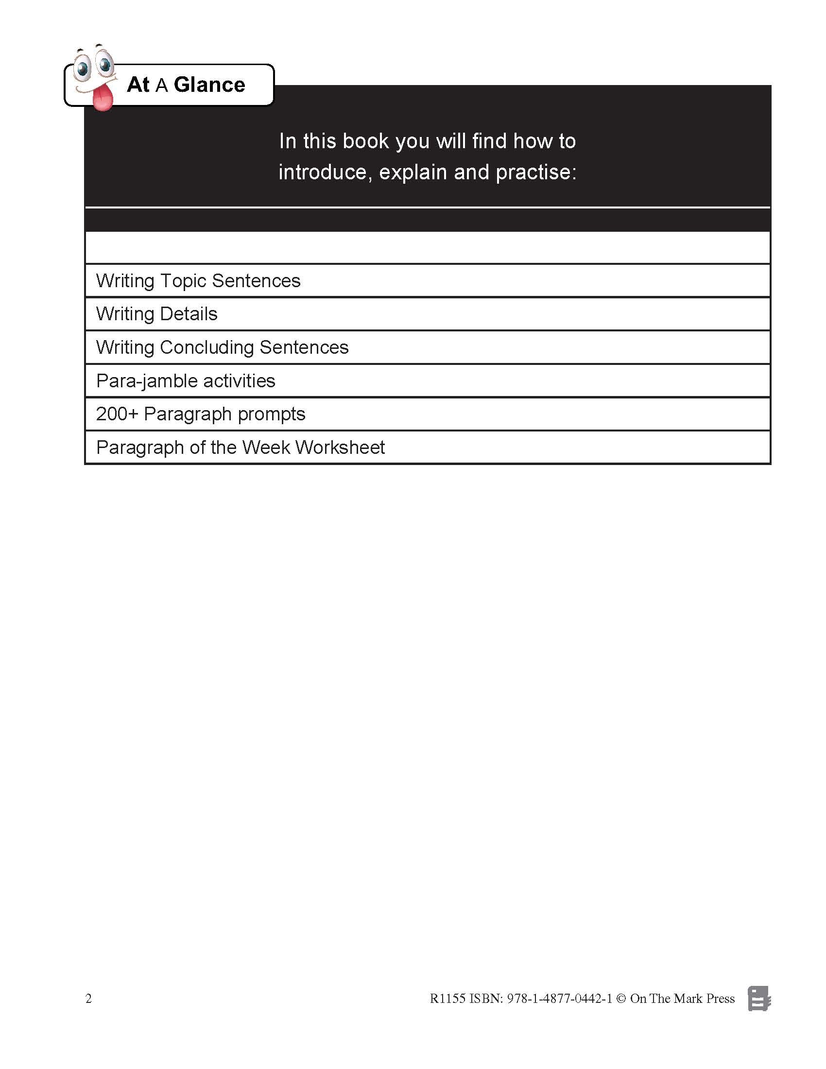 Paragraph Writing - Canadian Writing Series Gr. 2-4