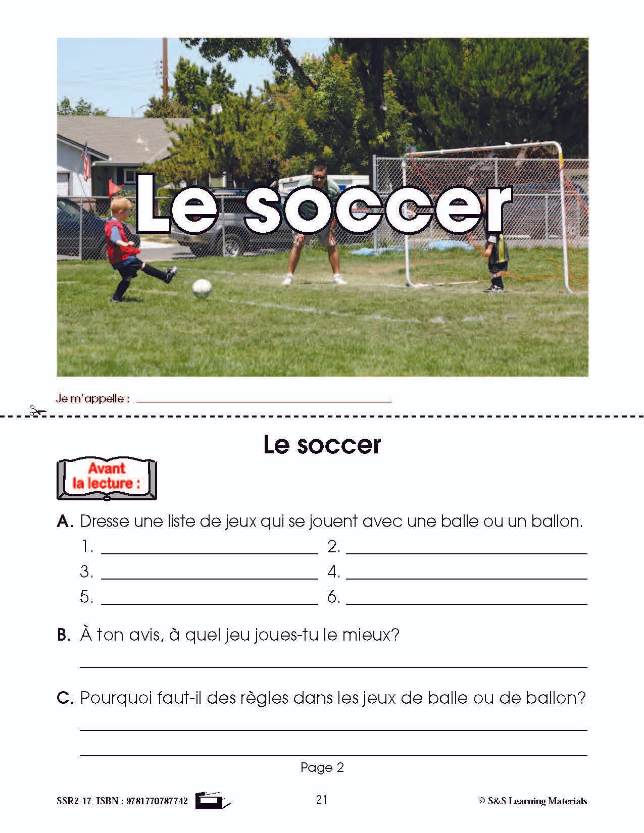 C'est un fait : Activités de compréhension de textes informatifs 1e année