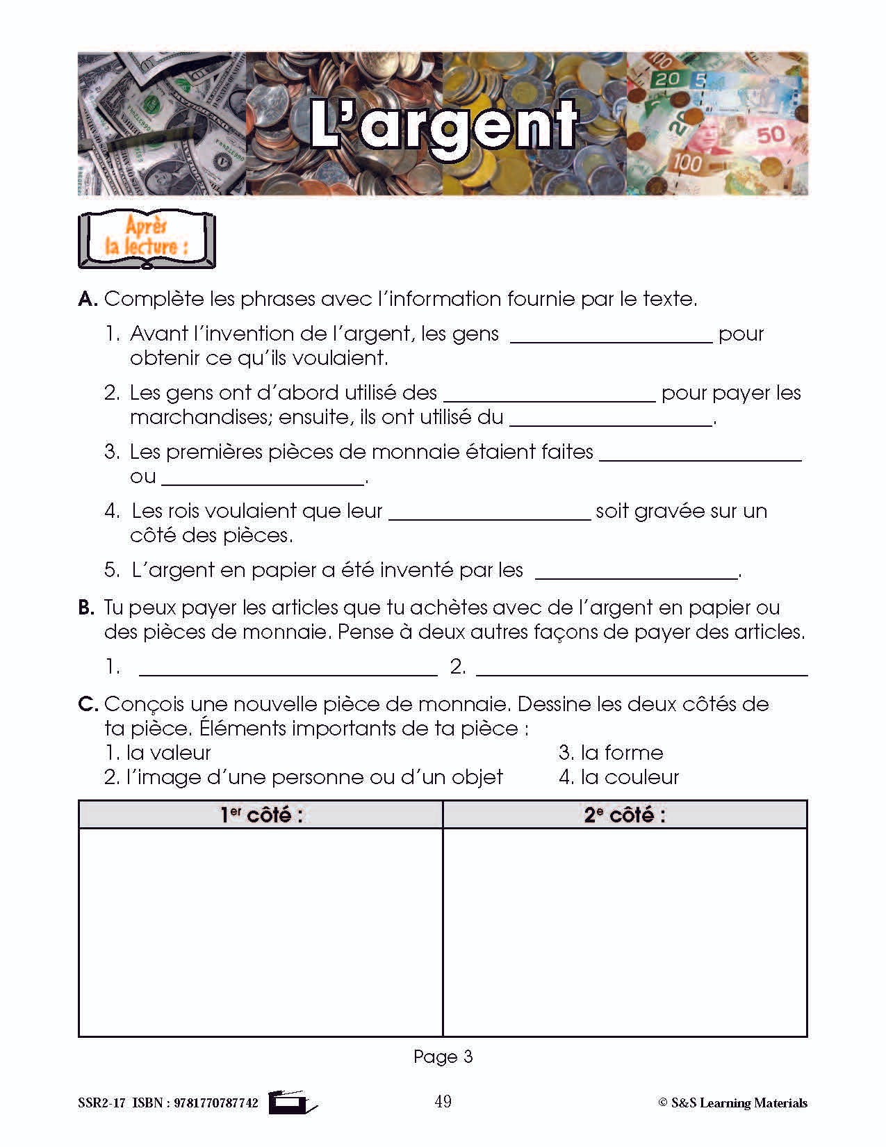 C'est un fait : Activités de compréhension de textes informatifs 2e année