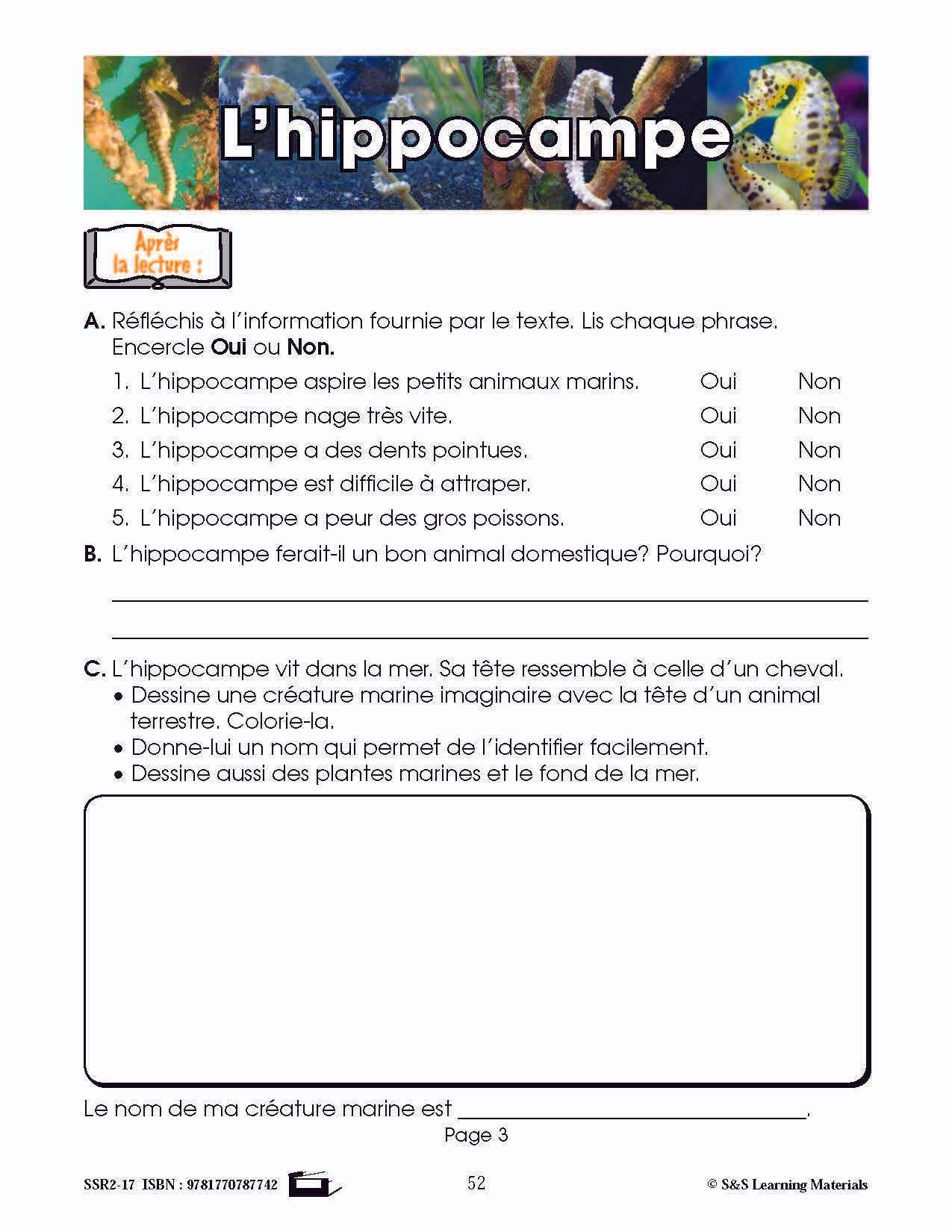 C'est un fait : Activités de compréhension de textes informatifs 2e année