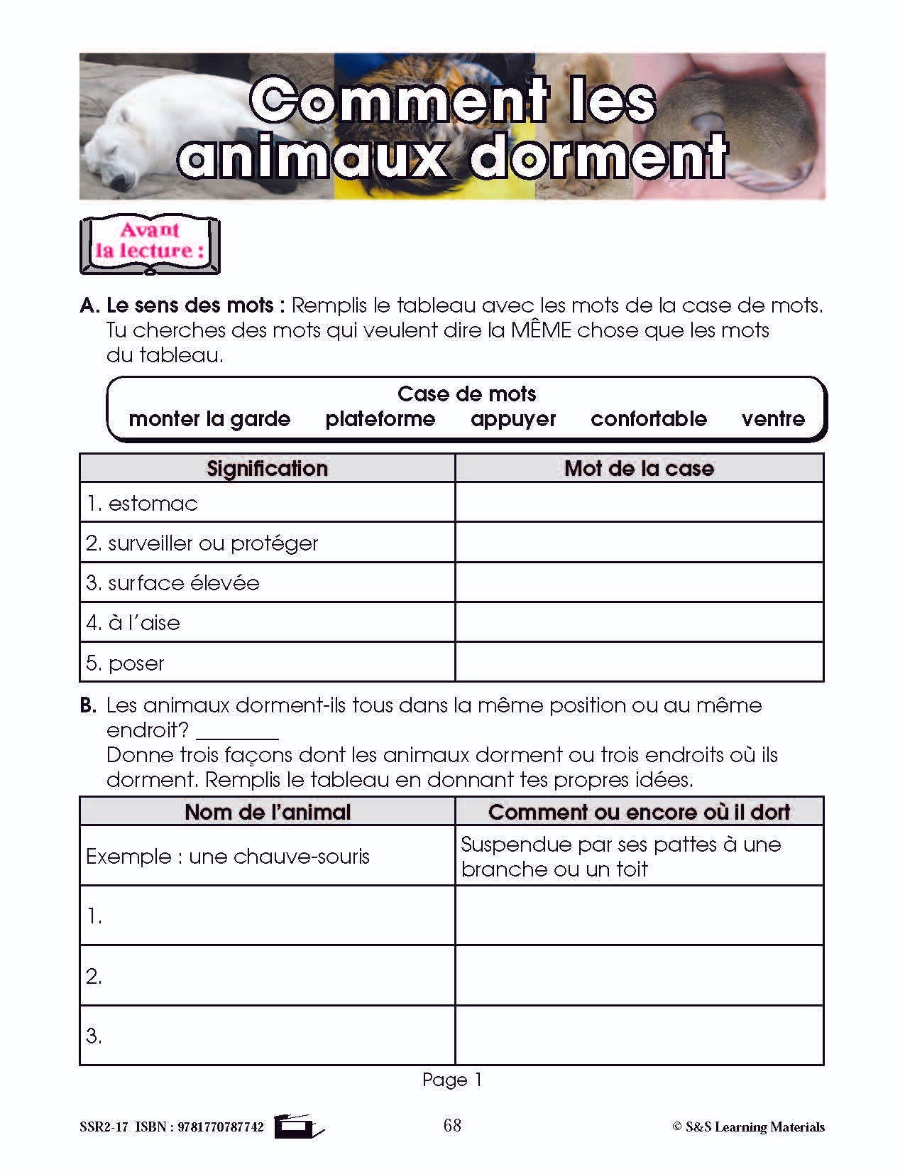 C'est un fait : Activités de compréhension de textes informatifs 3e année