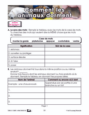 C'est un fait : Activités de compréhension de textes informatifs 3e année