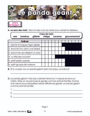 C'est un fait : Activités de compréhension de textes informatifs 3e année