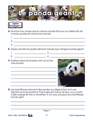 C'est un fait : Activités de compréhension de textes informatifs 3e année