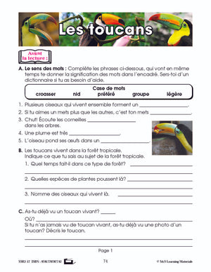 C'est un fait : Activités de compréhension de textes informatifs 3e année