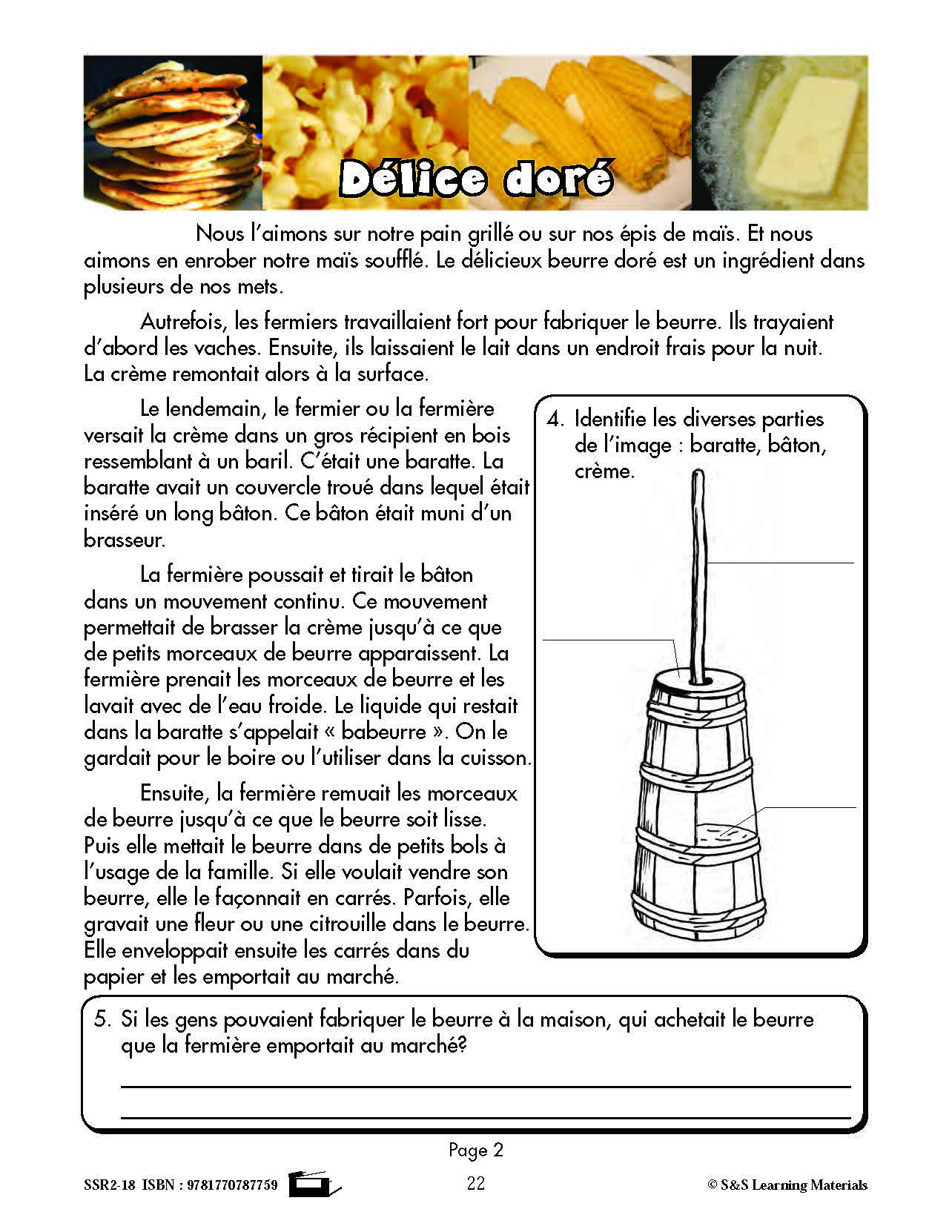 C'est un fait :  « Délice doré » 4e année