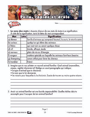 C'est un fait :  « Poilu, rapide et drôle » 4e année