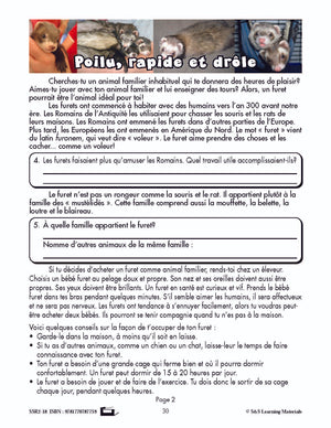 C'est un fait :  « Poilu, rapide et drôle » 4e année