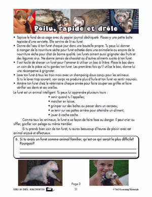 C'est un fait :  « Poilu, rapide et drôle » 4e année