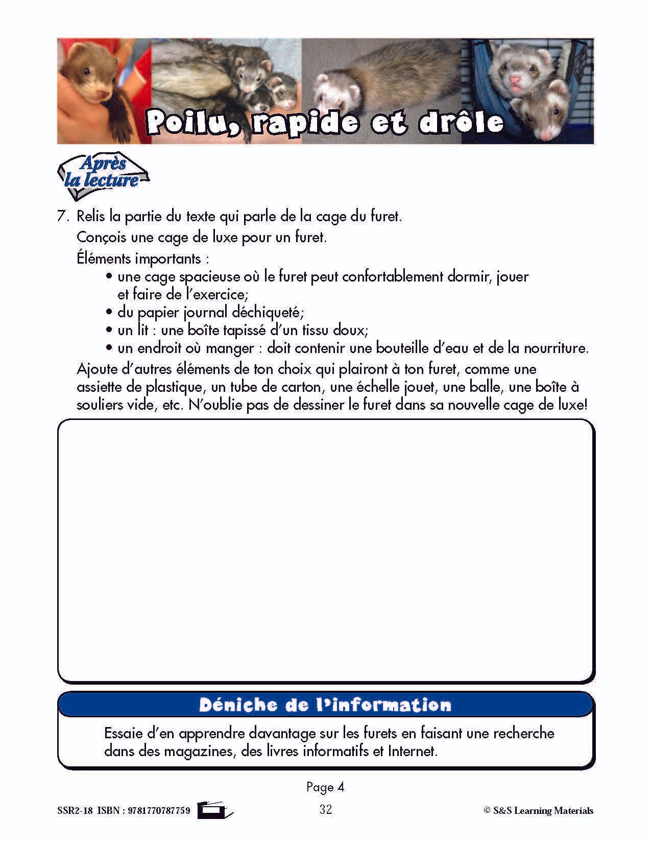 C'est un fait :  « Poilu, rapide et drôle » 4e année