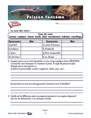 C'est un fait :  « Poisson fantôme » 5e année
