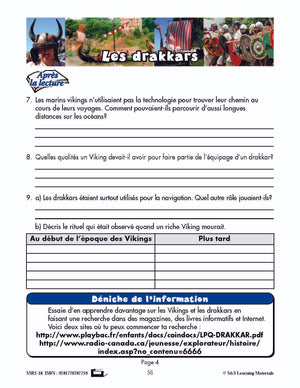 C'est un fait :  « Les drakkars » 5e année