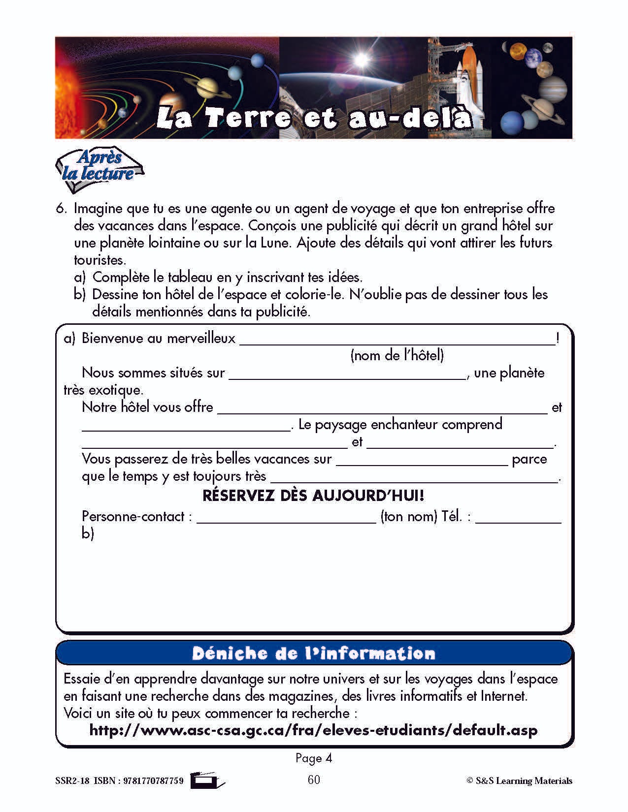 C'est un fait :  « La Terre et au-delà » 5e année