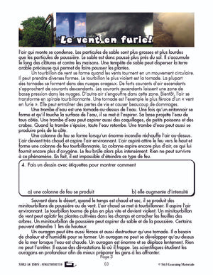 C'est un fait :  « Le vent en furie! » 5e année