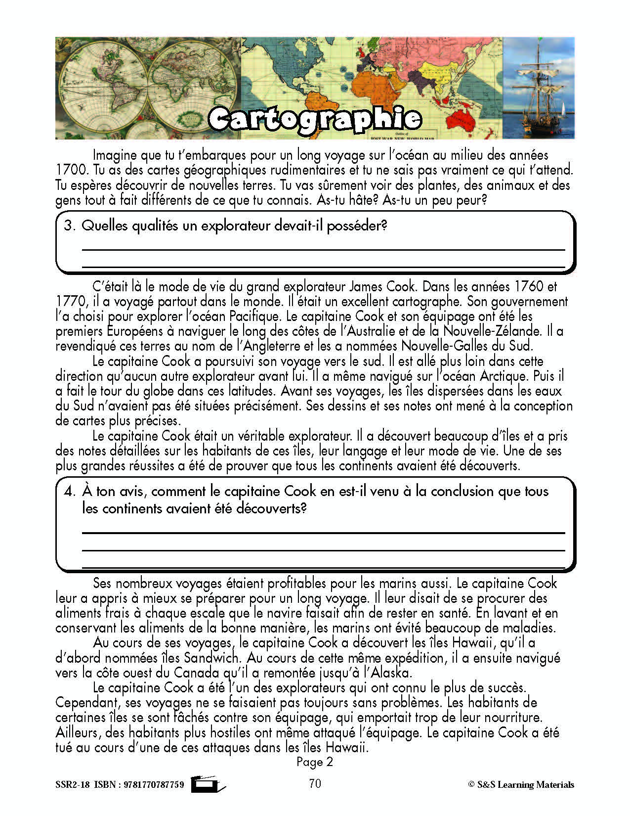 C'est un fait :  « Cartographie » 6e année