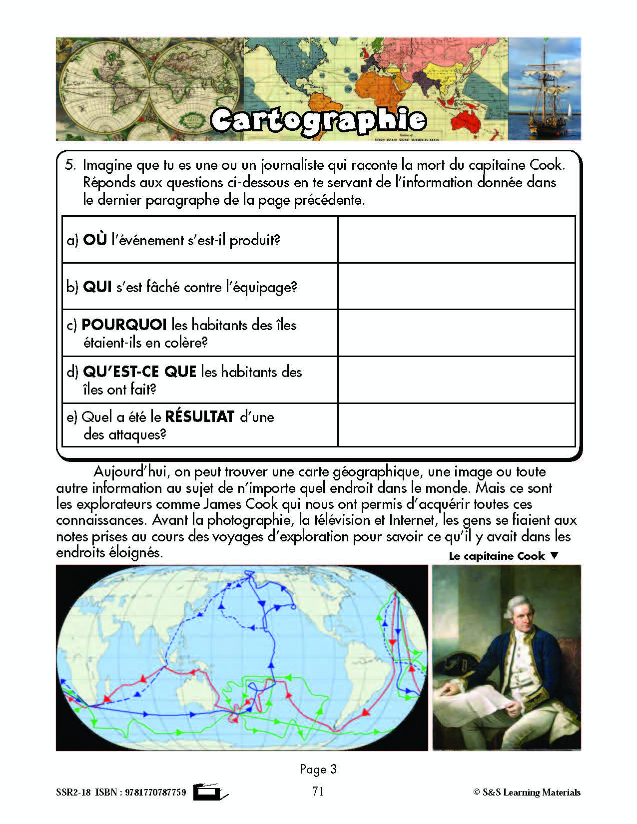 C'est un fait :  « Cartographie » 6e année