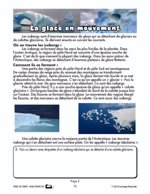 C'est un fait :  « La glace en mouvement » 6e année