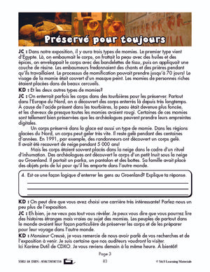 C'est un fait :  « Préservé pour toujours » 6e année