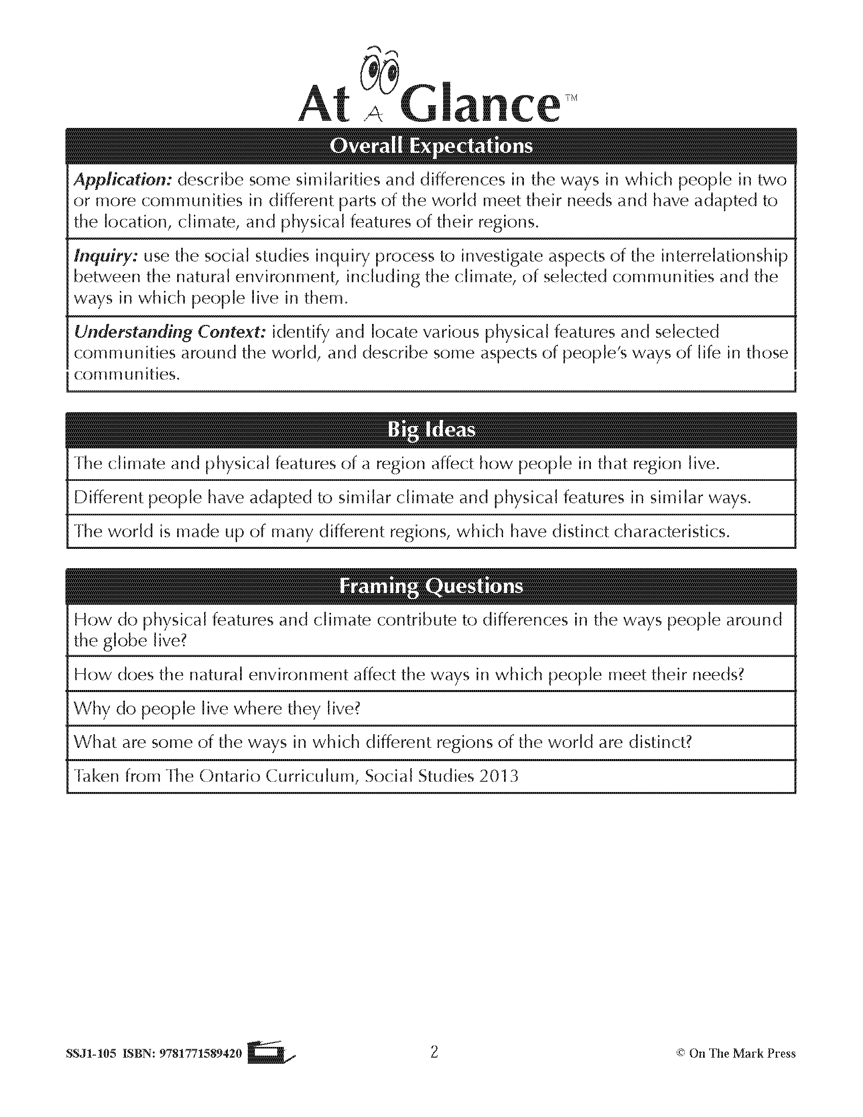 Ontario Grade 2 Social Studies Curriculum Savings Bundle!
