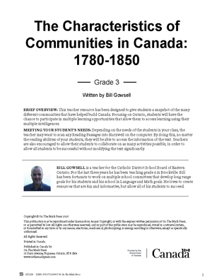 Ontario Grade 3 Social Studies Curriculum Savings Bundle!