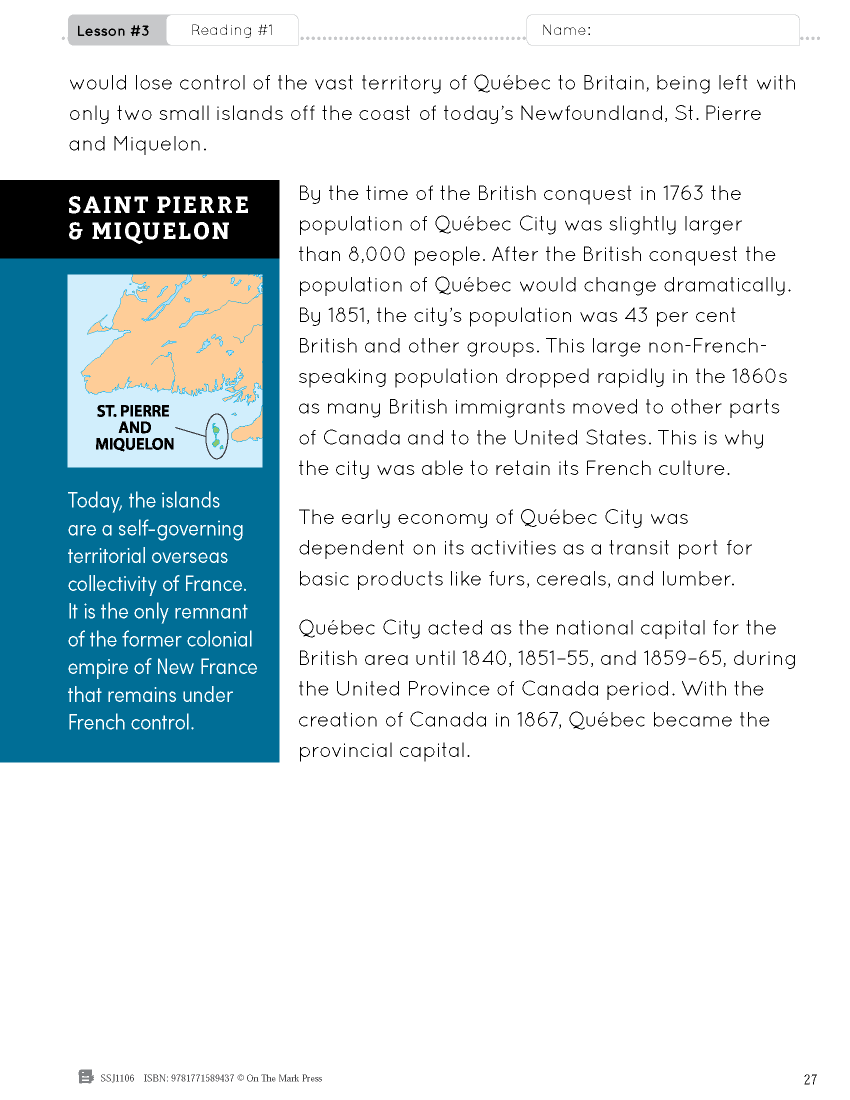 Ontario Grade 3 Social Studies Curriculum Savings Bundle!