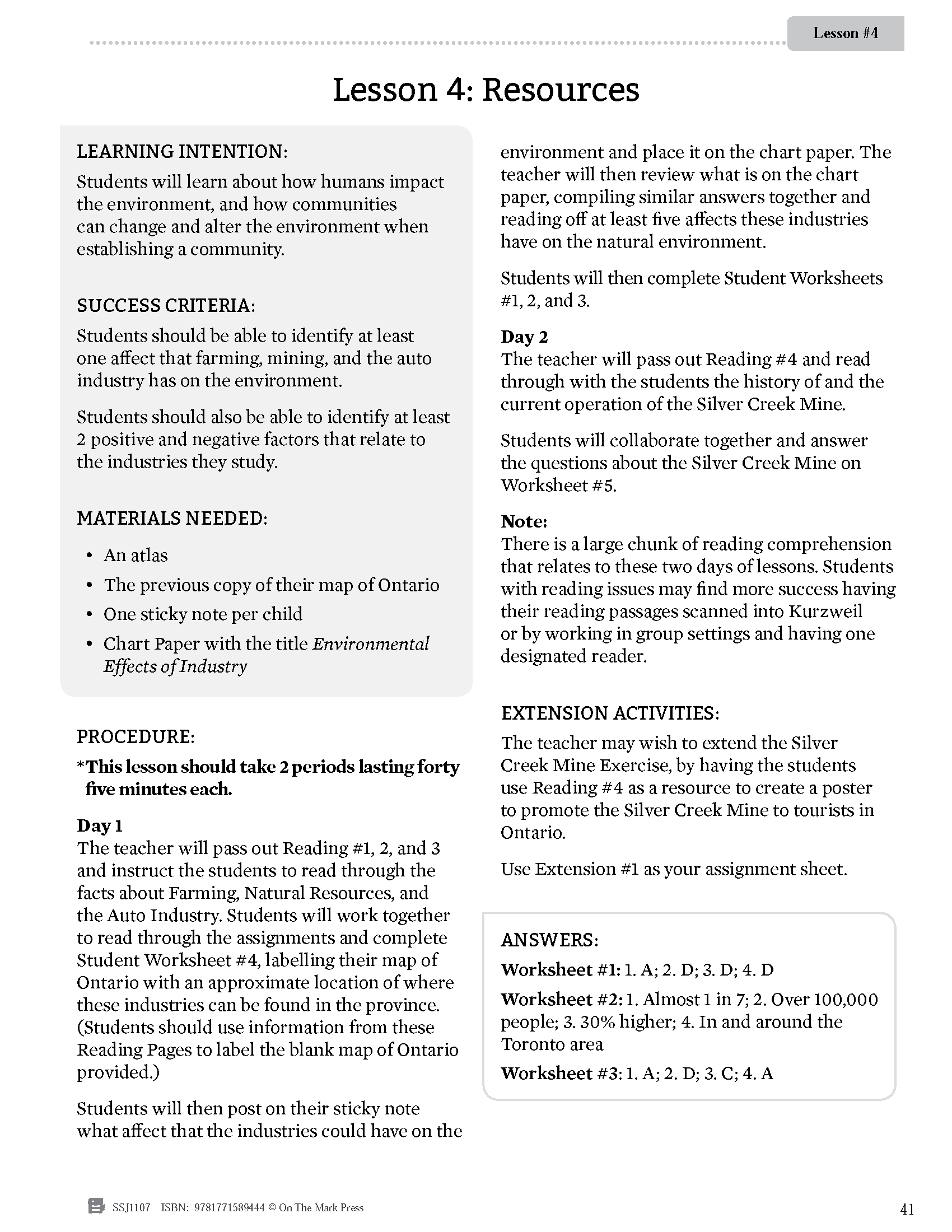 Ontario Grade 3 Social Studies Curriculum Savings Bundle!