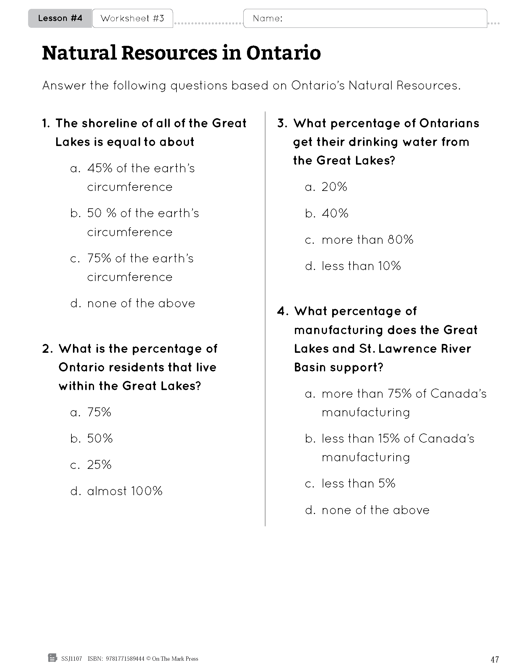 Ontario Grade 3 Social Studies Curriculum Savings Bundle!