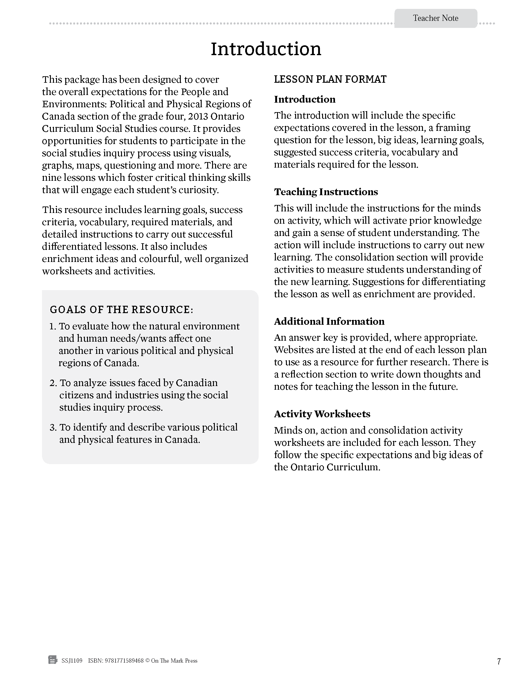 Ontario Grade 4 Social Studies Curriculum Savings Bundle!