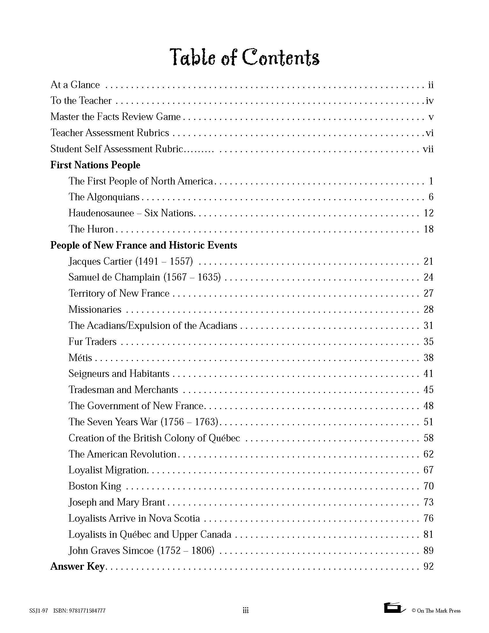 Ontario Grade 7 History Curriculum Savings Bundle!