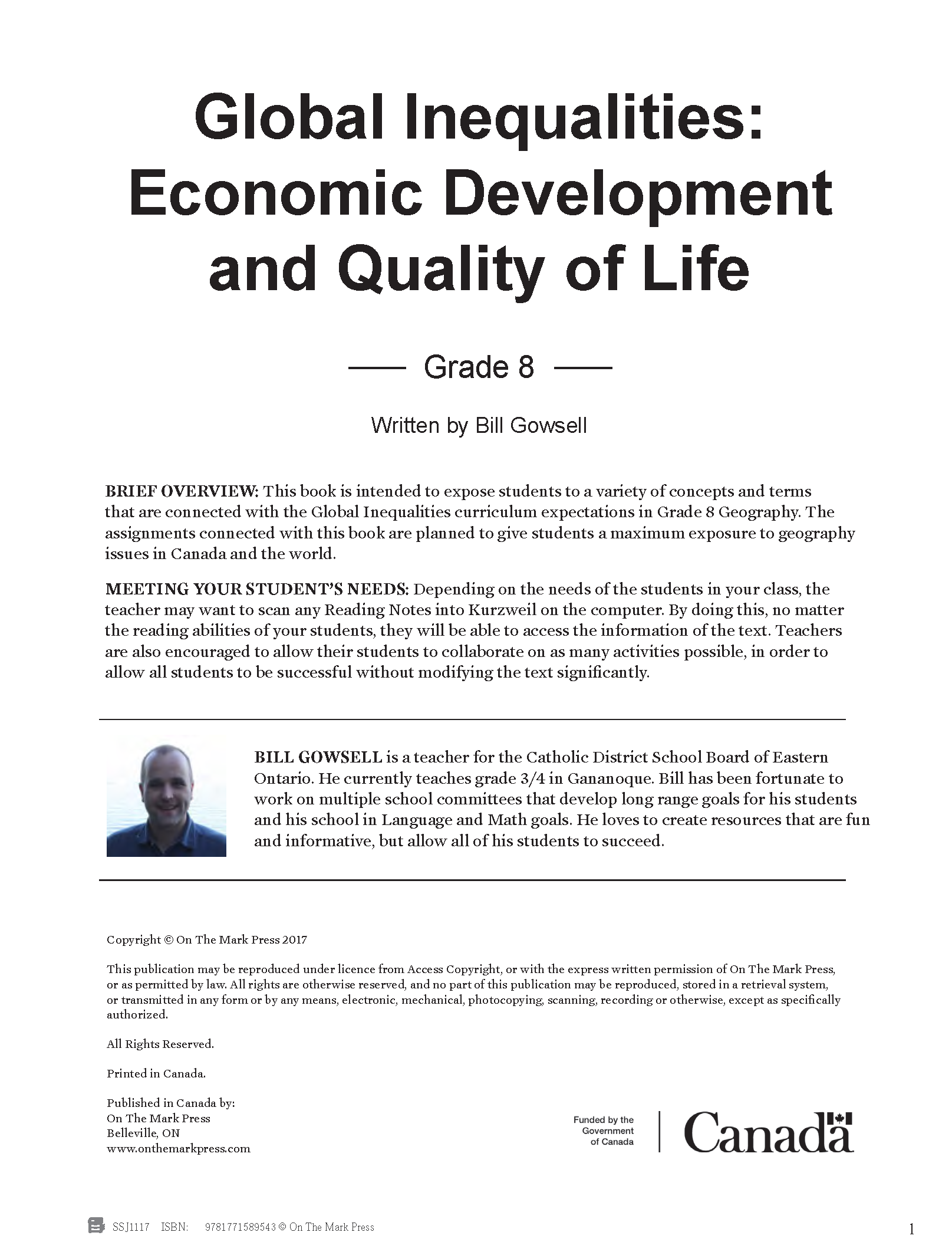 Ontario Grade 8 Geography Curriculum Savings Bundle!