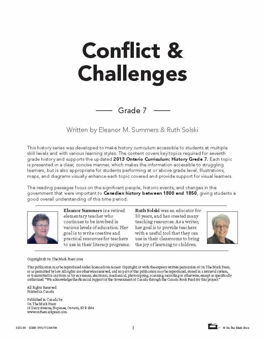 Ontario Grade 7 History & Geography 4 Book Curriculum Savings Bundle!