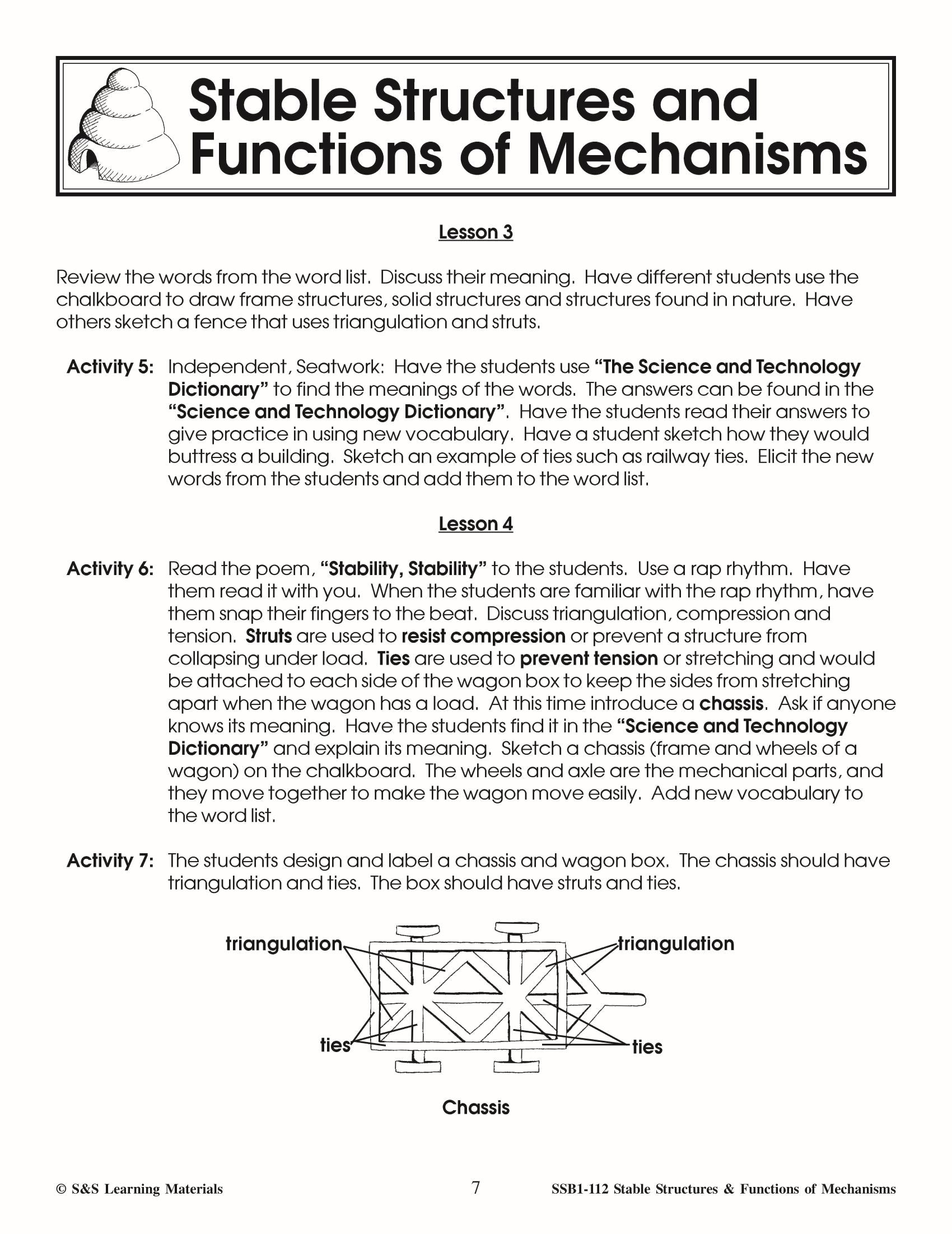 Stable Structures & Functions of Mechanisms Grade 3 (Canadian Edition)